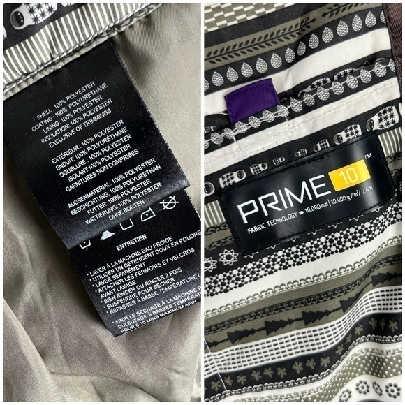 Orage Bianca Ski Jacket S - Snowboard, Winter, Brown, Purple, Snow, Gorpcore - Picture 13 of 14